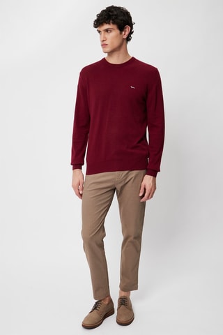 Pantalón chino slim fit 7/8 - Beige - Harmont & Blaine