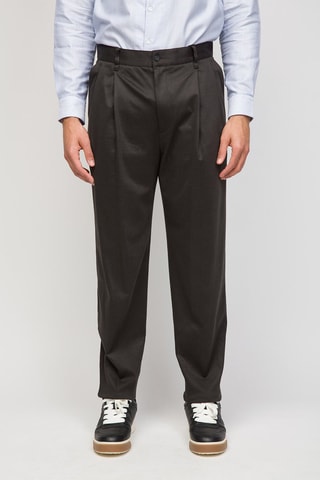 Pantalón recto - Antracita - Emporio Armani