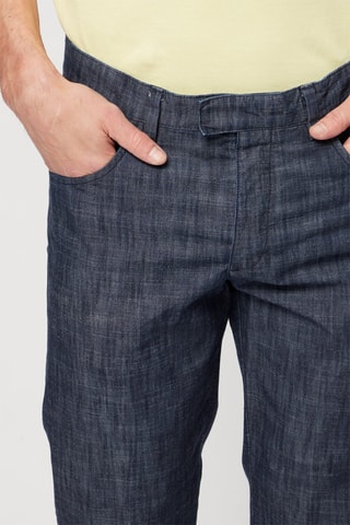 Pantalón slim fit 7/8 - Azul oscuro jaspeado - Harmont & Blaine