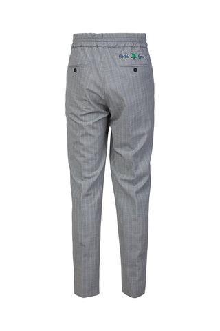 Pantalón de lana virgen Kark - Gris y blanco