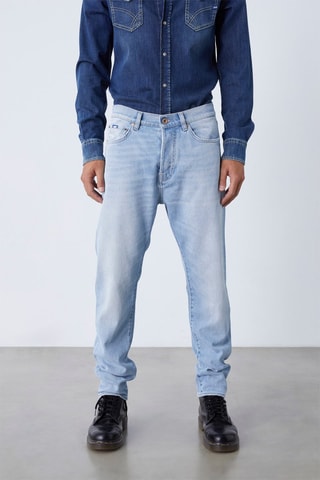 Vaquero recto - Celeste