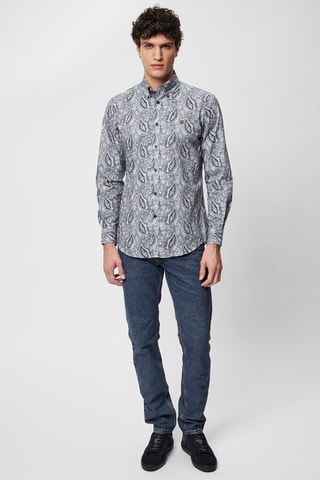 Vaquero slim fit 7/8 - Azul -­ Harmont & Blaine