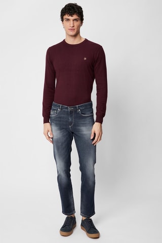 Vaquero slim fit 7/8 - Azul -­ Harmont & Blaine