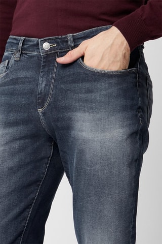 Vaquero slim fit 7/8 - Azul -­ Harmont & Blaine