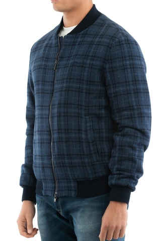 Bomber en laine - Bleu marine 