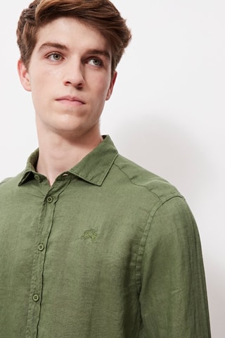 Camisa de lino - Caqui