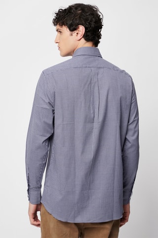 Camisa regular fit - Azul oscuro y blanco - Harmont & Blaine Jeans