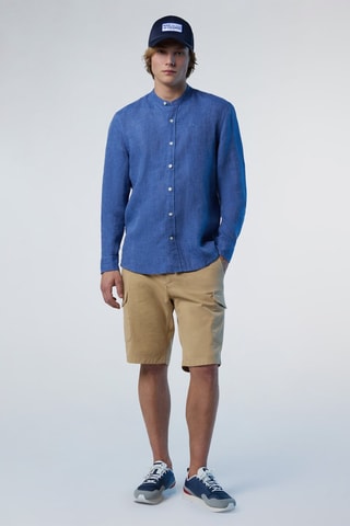 Camisa de lino - Azul