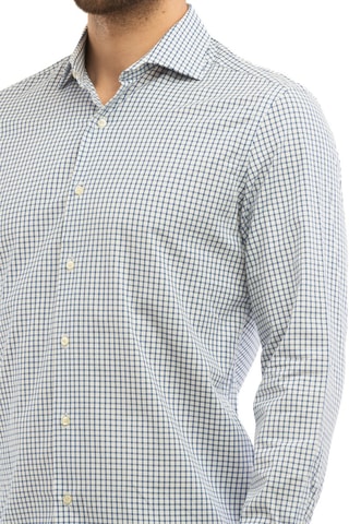 Camisa - Blanco y azul