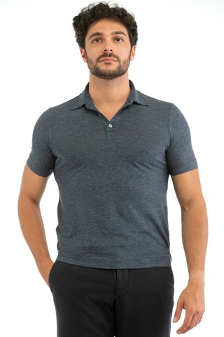 Polo slim fit - Azul - Zanone