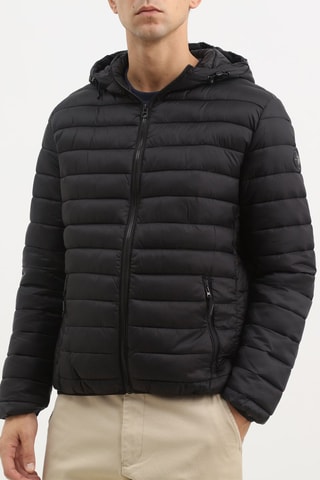 Anorak con capucha - Negro