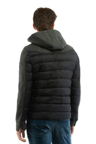 Anorak con capucha - Negro