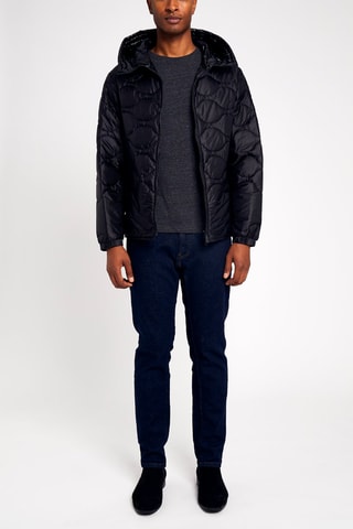 Anorak con capucha - Negro