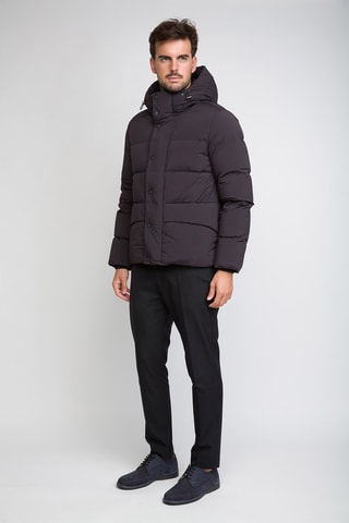 Anorak con capucha - Negro