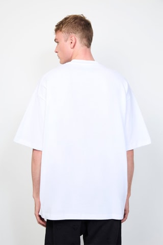 Camiseta oversize Caeleb - Blanco
