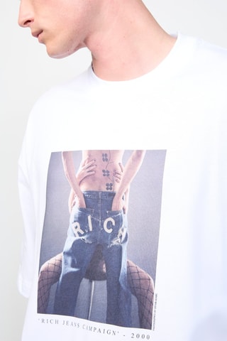 Camiseta oversize Caeleb - Blanco