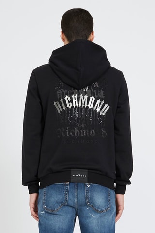 Sudadera regular fit con capucha Hiromi - Negro