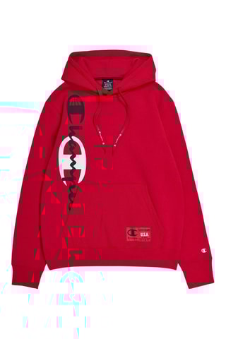 Sudadera con capucha - Rojo