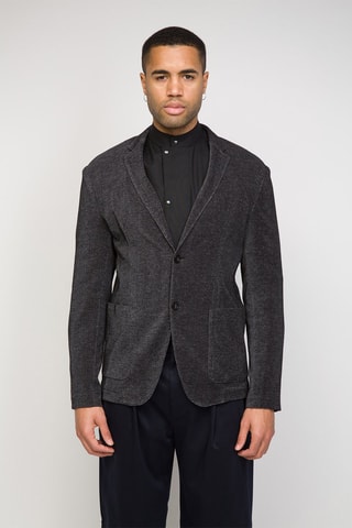 Blazer - Negro jaspeado - Emporio Armani