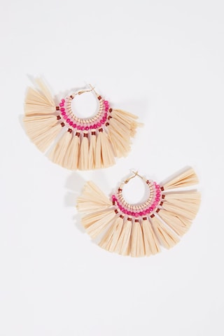 Boucles d'oreilles - Ivoire et rose