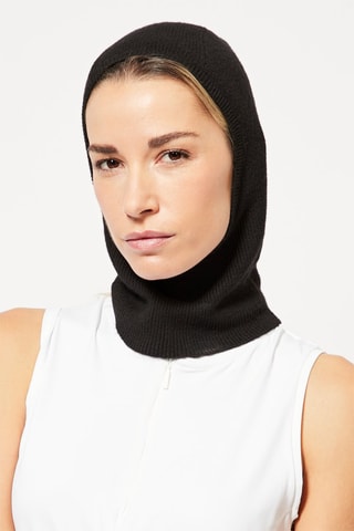 Cagoule en laine - Noir