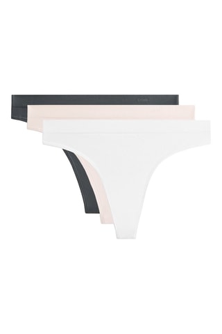 3 tangas - Blanc et beige