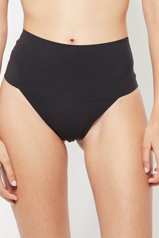 Tanga taille haute - Noir