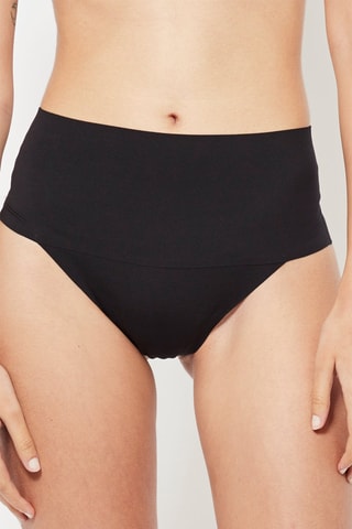 String taille haute - Noir