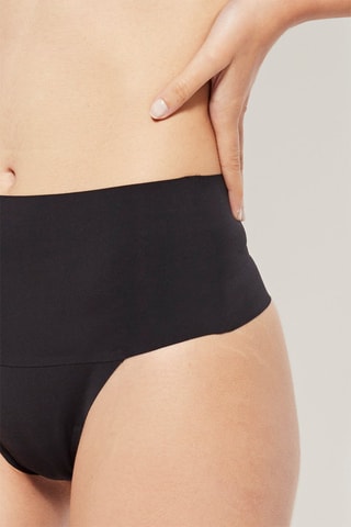 String taille haute - Noir