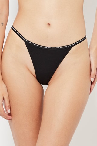 3 strings - Blanc, gris chiné et noir