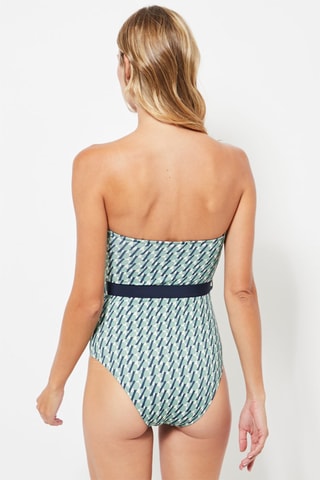 Maillot 1 pièce - Blanc et vert d’eau