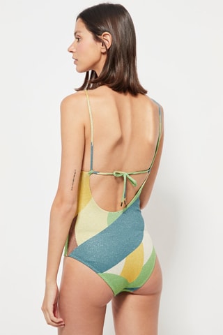 Maillot 1 pièce coques - Vert clair