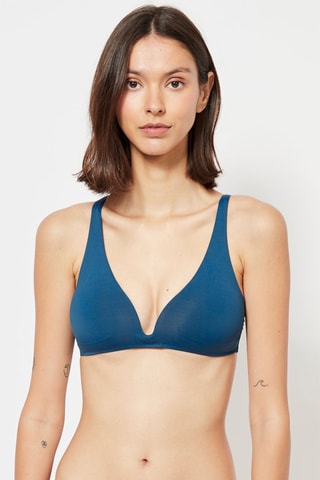 Haut de maillot coques - Bleu pétrole