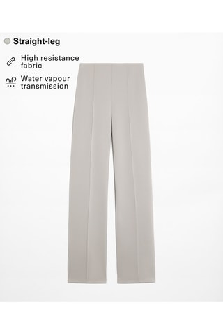 Pantalon droit - Gris clair