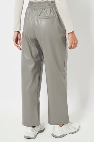 Pantalon taille haute - Gris clair