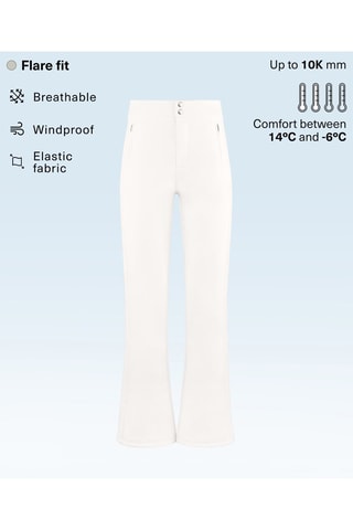 Pantalon flare - Blanc