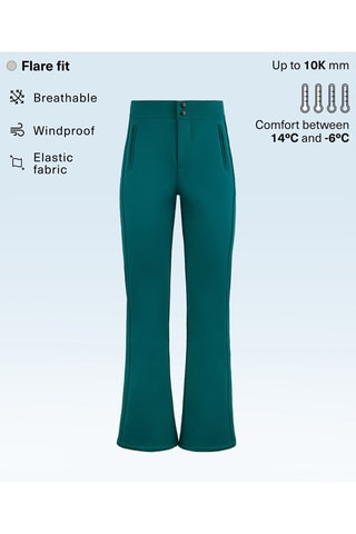 Pantalon flare - Vert