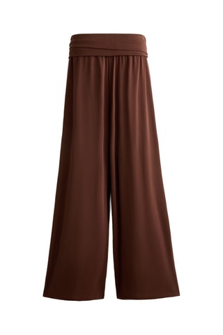 Pantalon palazzo - Marron