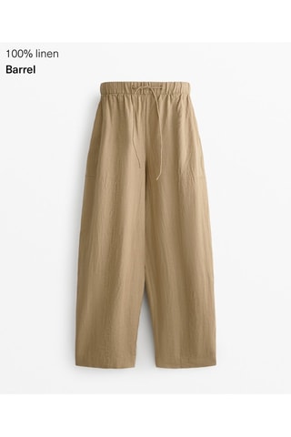 Pantalon en lin - Beige