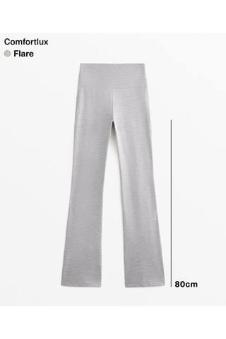 Pantalon flare - Gris chiné