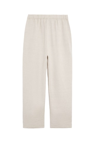 Pantalon slim en lin - Beige
