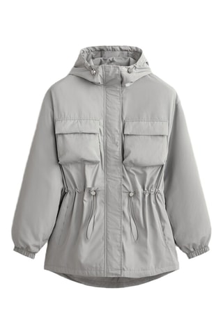 Parka à capuche - Gris clair