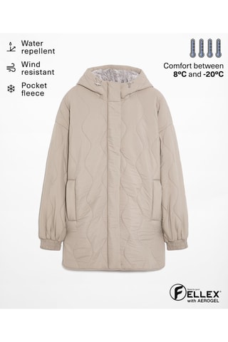 Parka à capuche - Beige