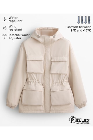 Parka à capuche - Beige