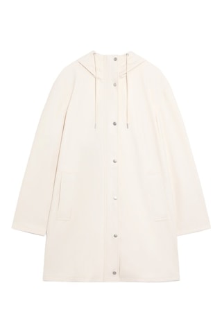 Imperméable à capuche - Blanc cassé