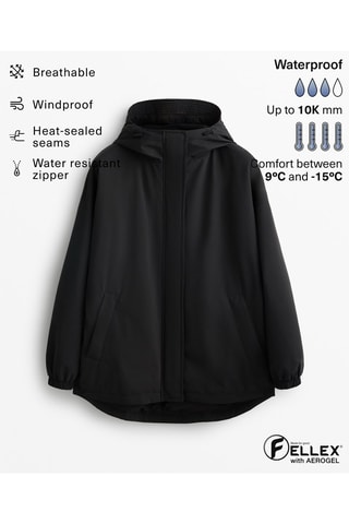 Imperméable à capuche - Noir