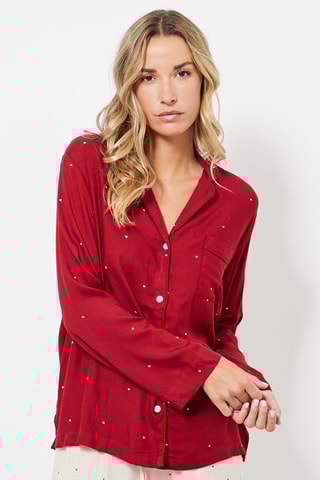 Chemise de pyjama - Rouge