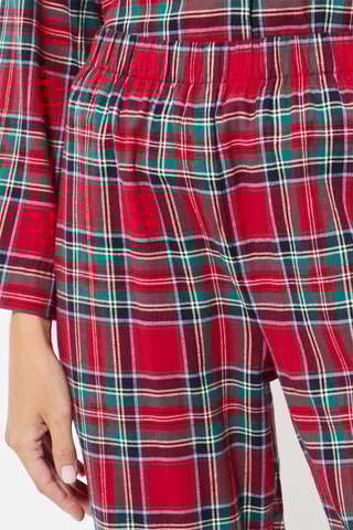 Pantalon de pyjama taille haute - Rouge