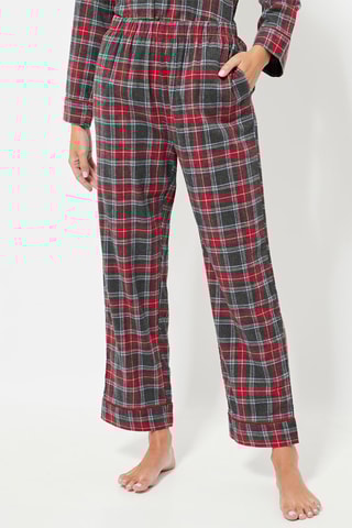 Pantalon de pyjama taille haute - Anthracite chiné