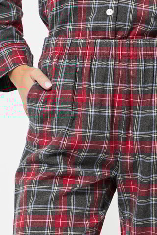 Pantalon de pyjama taille haute - Anthracite chiné